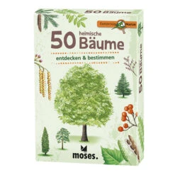 Moses Verlag EXPEDITION NATUR 50 HEIMISCHE BÄUME Reisespiel NOPUBLISHER