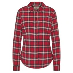 FJÄLLRÄVEN Fjällräven ÖVIK FLANNEL SHIRT W Damen Outdoor Bluse DEEP RED