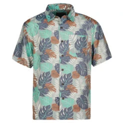 Royal Robbins COMINO LEAF S/S Herren Outdoor Hemd MARBLE GREEN PT