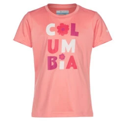 Columbia MIRROR CREEK SHORT SLEEVE GRAPHIC SHIRT Kinder Funktionsshirt CORAL REEF FLOWERY TYPE