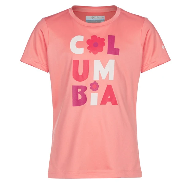 Columbia MIRROR CREEK SHORT SLEEVE GRAPHIC SHIRT Kinder Funktionsshirt CORAL REEF FLOWERY TYPE