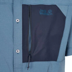 Jack Wolfskin KENOVO II S/S M Herren Outdoor Hemd THUNDER BLUE -Outdoor Ausrüstung Geschäft 5637929618 c kenovo ii ss m jack wolfskin 24