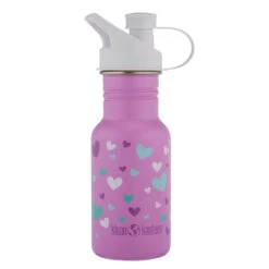 Klean Kanteen CLASSIC NARROW EINWANDIG, 355 ML, SPORT CAP 3.0 Trinkflasche ORCHID HEARTS