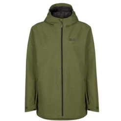 Jack Wolfskin BESLER 2L JKT M Herren Regenjacke GREENWOOD