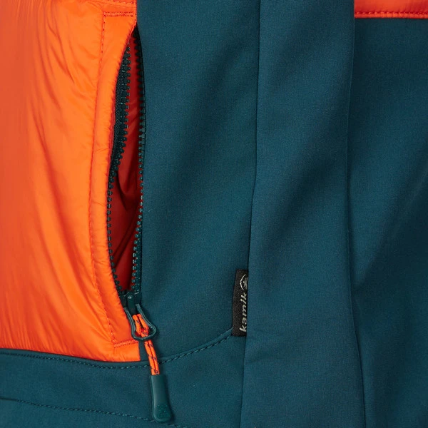 Kamik HOLLIS Kinder Softshellweste MANDARIN/ATLANTIC 6 Kamik HOLLIS Kinder Softshellweste MANDARIN/ATLANTIC – Bild 4