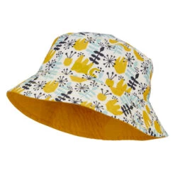 P.A.C. LEDRAS BUCKET HAT Kinder Sonnenhut YELLOW AOP