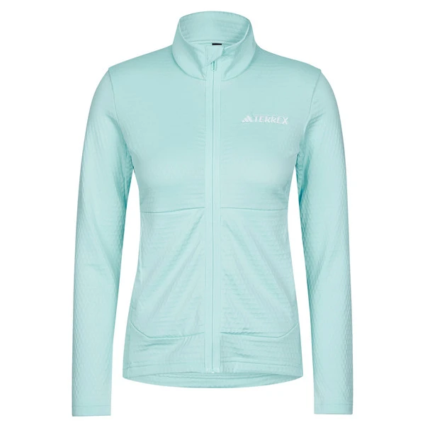 Adidas TERREX MULTI LIGHT FLEECE FULL ZIP JACKET Damen Fleecejacke SEMI FLASH AQUA