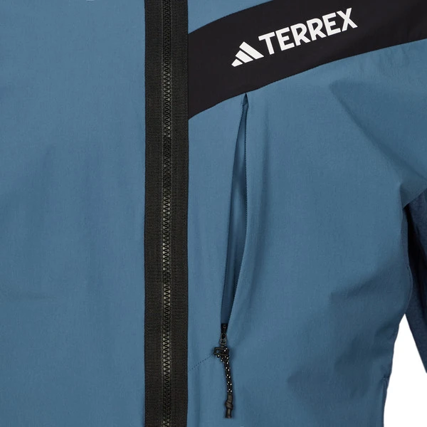 Adidas TERREX TECHROCK HOODED WIND FLEECE JACKET Herren Fleecejacke WONDER STEEL 6 Adidas TERREX TECHROCK HOODED WIND FLEECE JACKET Herren Fleecejacke WONDER STEEL – Bild 4